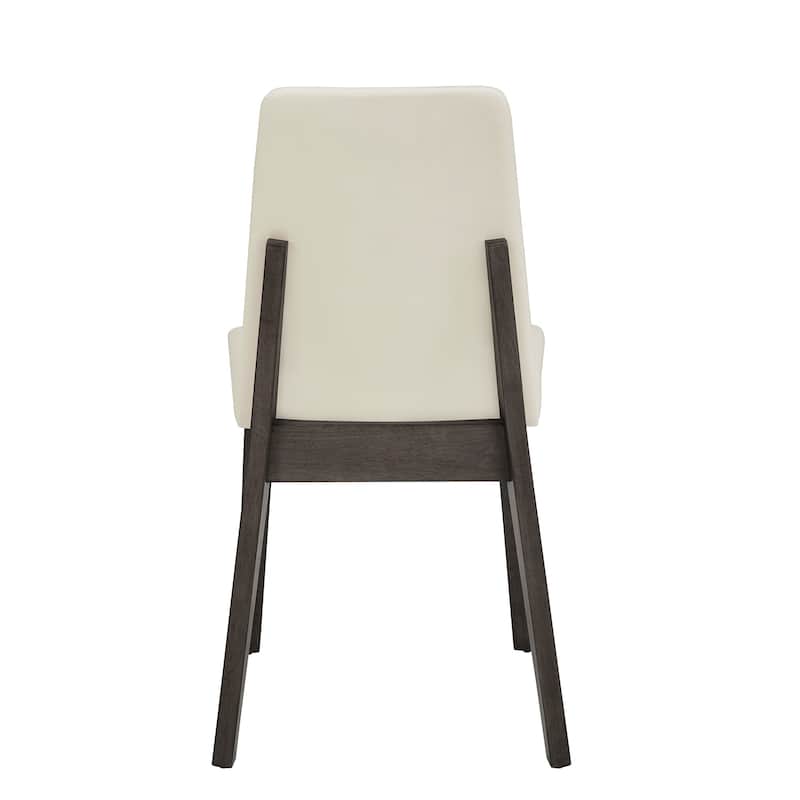 Harstad 72" Rectangular Wood Dining Set with Vegan Leather Upholstered Chairs by iNSPIRE Q Modern