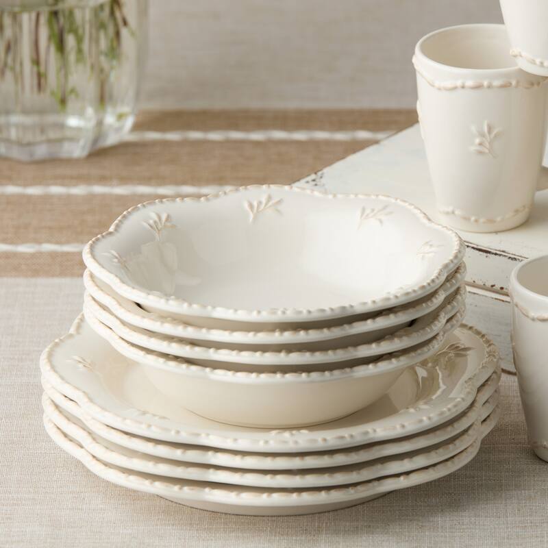 Certified International Heritage Beads 30 oz. Soup Bowls,Set of 4 - 9'' W x 9'' D x 2.25'' H