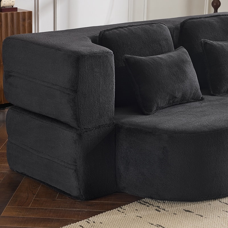 Luxury Sleeper Sofa Bed with Soft Cushion - Ultimate Comfort for Your Home