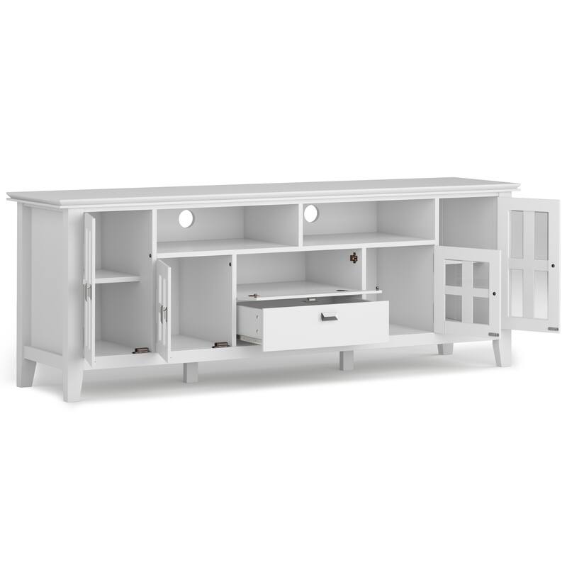 WYNDENHALL Stratford SOLID WOOD 72" Wide TV Media Stand For TVs up to 80"