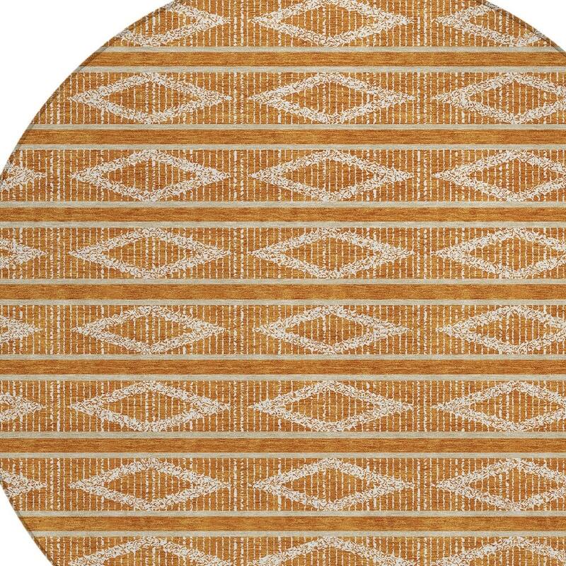 HomeRoots Geometric Transitional Rectangle Outdoor Rug