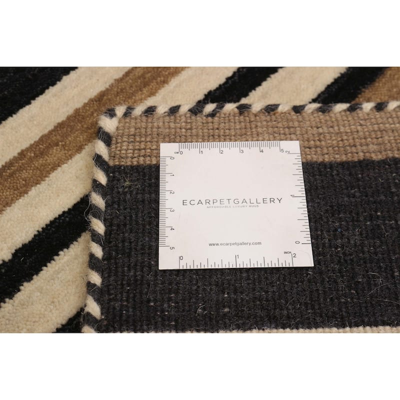 ECARPETGALLERY Hand-knotted Kashkuli Gabbeh Light Brown Wool Rug - 5'6 x 7'11
