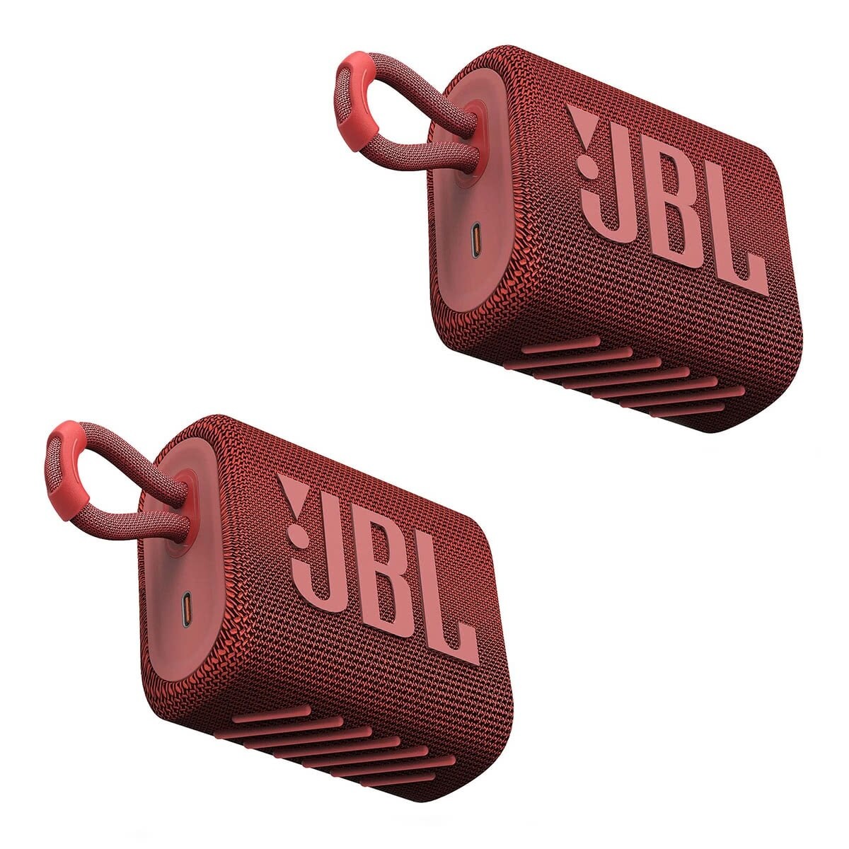 JBL GO 3 Portable Bluetooth Waterproof Speakers - Pair