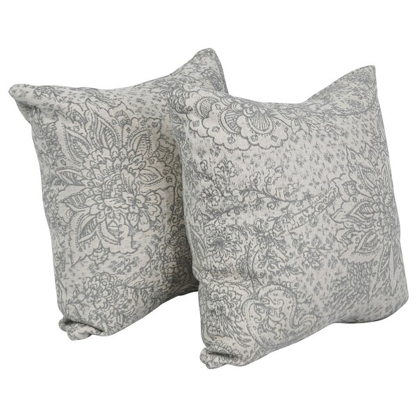 Blazing Needles 17 inch Square Throw Pillows Set of 2 Bed Bath