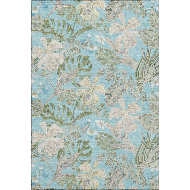 Premium Washable Super Soft Tropical Paradise Mayfield Rug