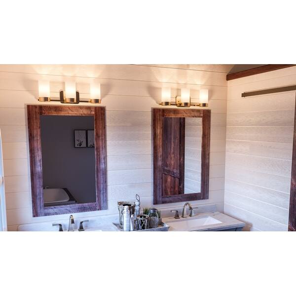Shop Luxury Contemporary Bathroom Vanity Light 7 5 H X 24 75 W Mid Century Modern Style Brushed Bronze Finish By Urban Ambiance Overstock 28670691