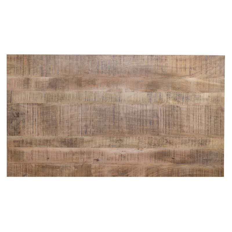 Modern 80" Mango Wood Dining Table with Striking Spider Legs