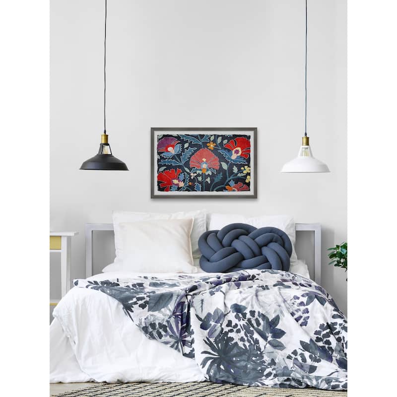 'Abstract Flowers' Framed Painting Print