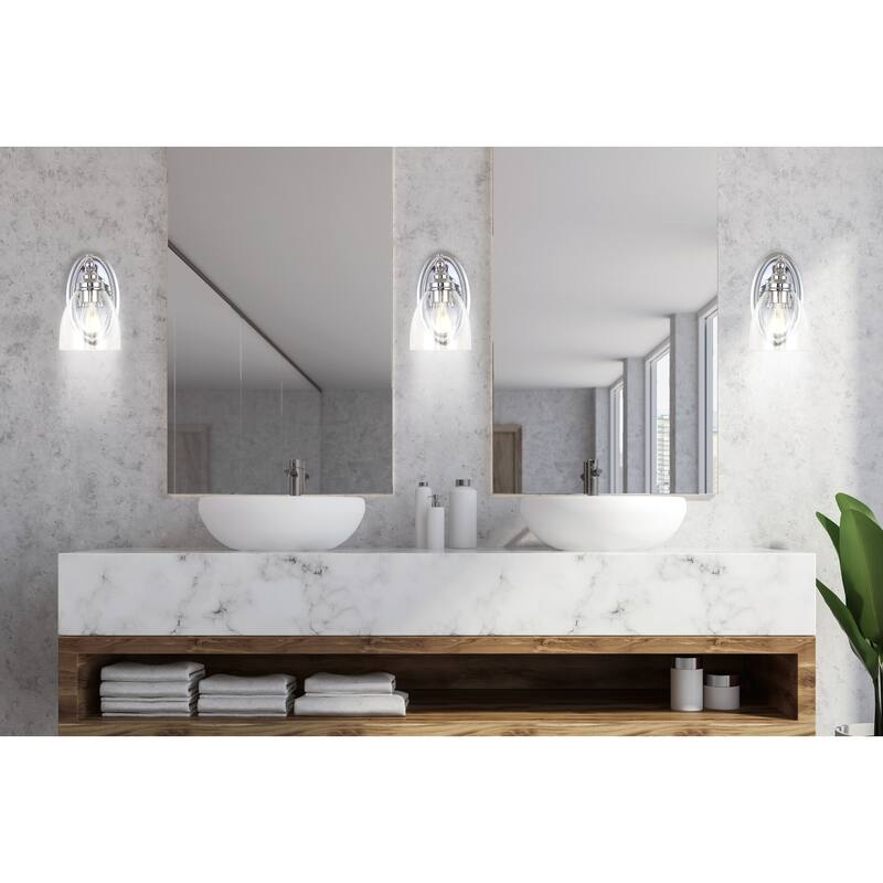 Magnolia Metal/Glass LED Vanity, by JONATHAN Y