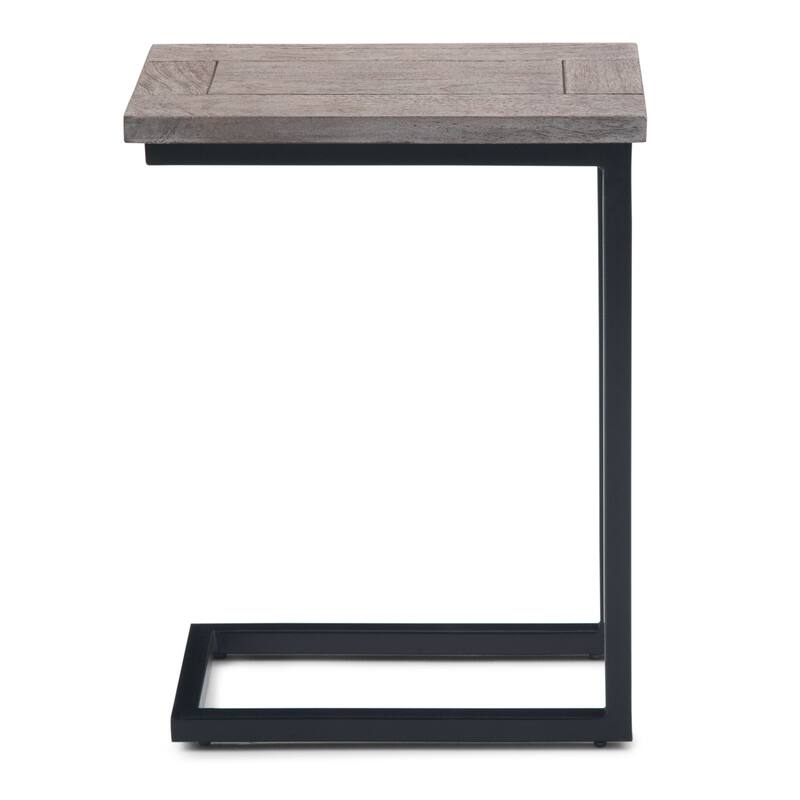 WYNDENHALL Rhonda 18 inch Wide Solid Metal Industrial C Side Table - 18 W x 10 D x 24 H