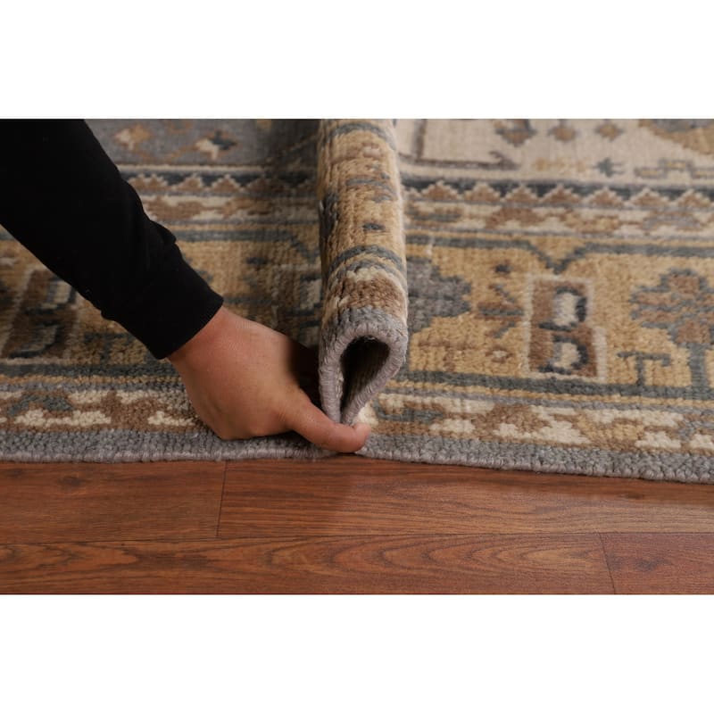 Khotan Indian Area Rug Handmade Wool Carpet - 8'0"x 10'1"