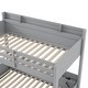 preview thumbnail 17 of 15, Twin over Full Bunk Bed with Storage Shelves,LED,Charging Station