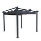 preview thumbnail 5 of 4, 10x10 Ft Outdoor Patio Retractable Pergola With Canopy Sunshelter Pergola for Gardens,Terraces,Backyard