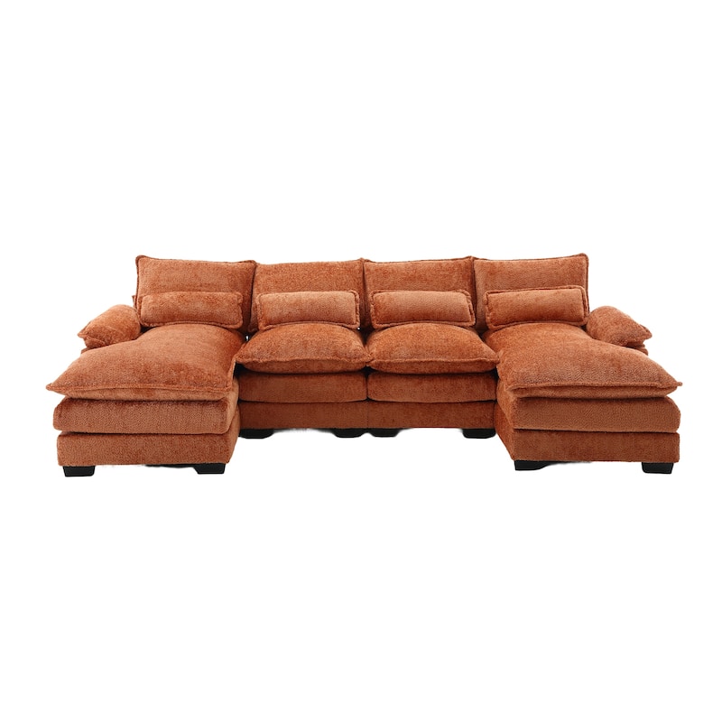 110.63" U-Shaped 6-Seater Sofa with Spacious Design