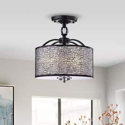 Euronotus 3-light Semi Flush Mount