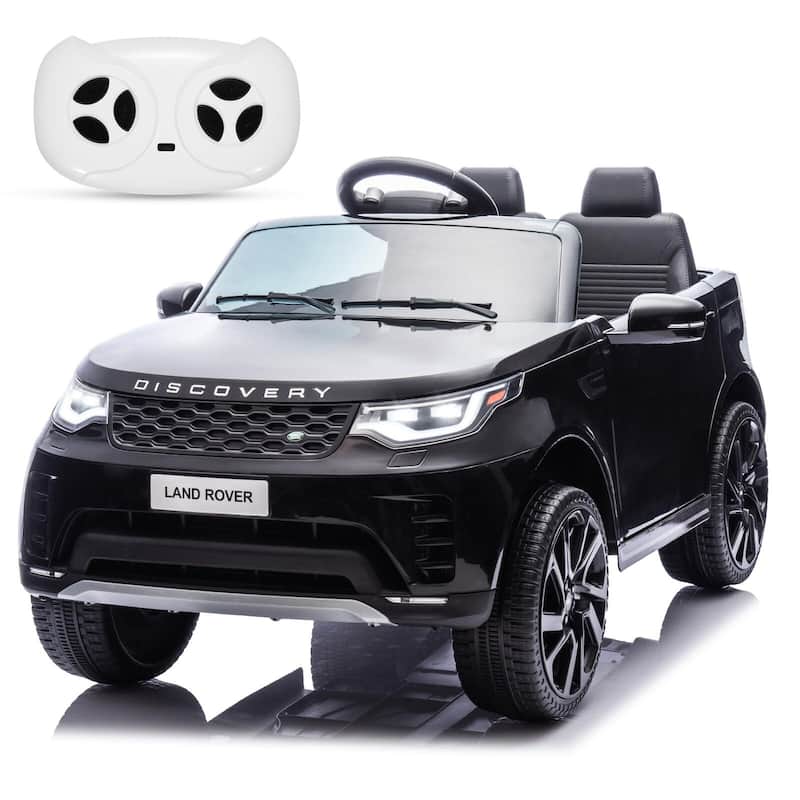12V Licensed Land Rover 2 Seater Ride on Car for Kids - Black