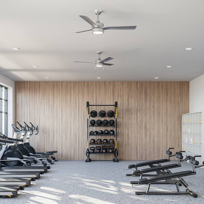 Axion 3-Blade Modern LED Ceiling Fan with Matte Blades