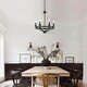 preview thumbnail 4 of 11, Acroma 6 Light 20In Wood Beaded Chandelier-UL Certified - N/A Weathered Oak