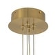 preview thumbnail 10 of 9, Glam 13-Light Opal Glossy Glass Cloud Bubble Cluster Chandelier - Brushed Brass - 19.7in