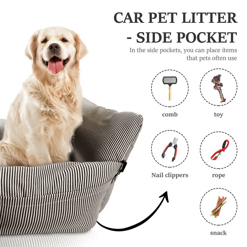 WOWMAX Dog Car Booster Seat Pet Carrier