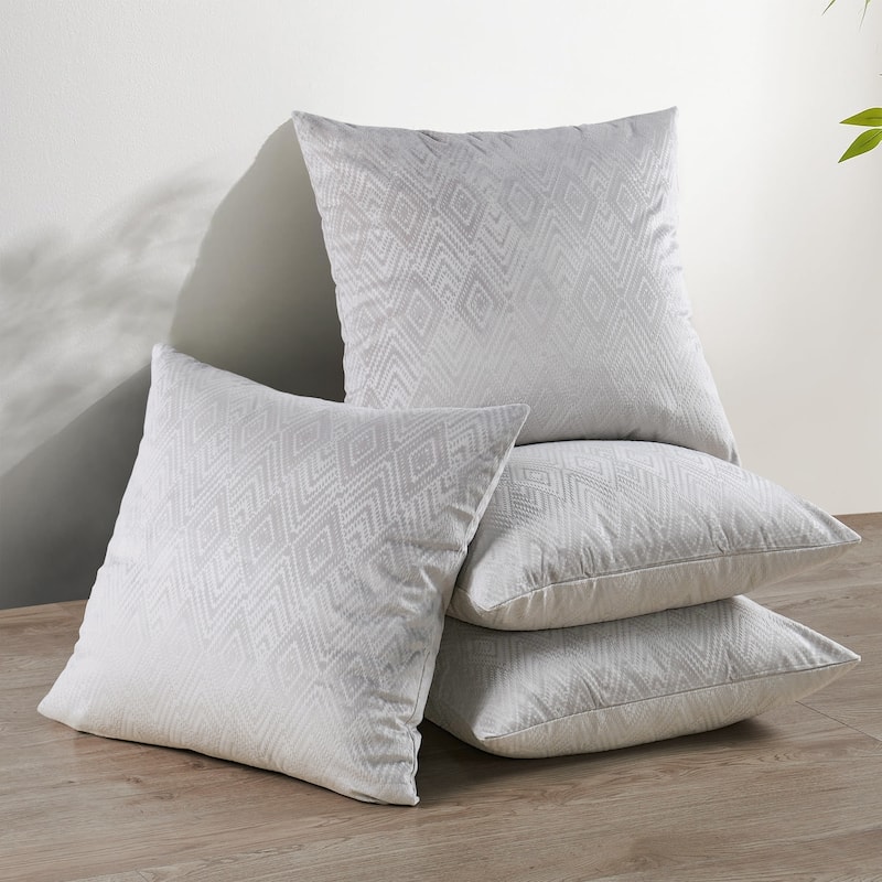 Tonopah Ikat Velvet Throw Pillow Cover Set, NO INSERT