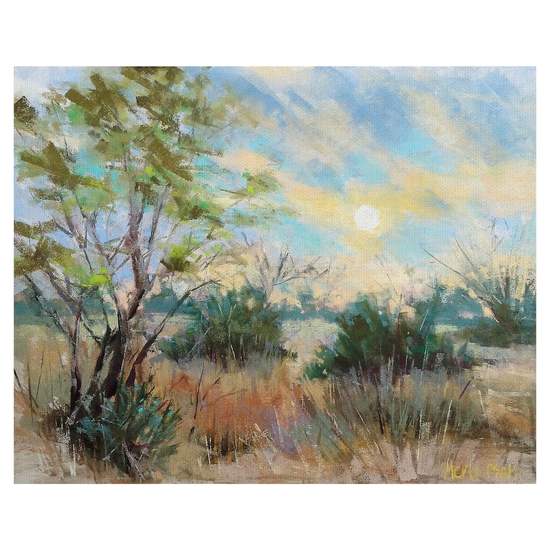 Texas Sunrise by Nancie King Mertz Canvas Art Print