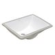 preview thumbnail 7 of 6, Ruvati 16 x 11-3/4 inch Undermount Bathroom Vanity Sink White Rectangular Porcelain Ceramic with Overflow - RVB0718