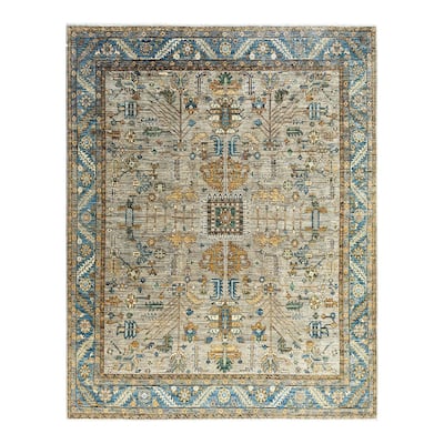 Serapi One-of-a-Kind Hand-Knotted Area Rug - Gray, 7' 10" x 10' 0" - 7' 10" x 10' 0"