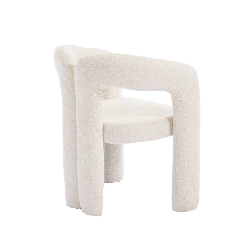 Contemporary Designed Upholstered Accent/Dining Chair /Barrel Side Chairs Kitchen Armchair For Living Room Set Of 2