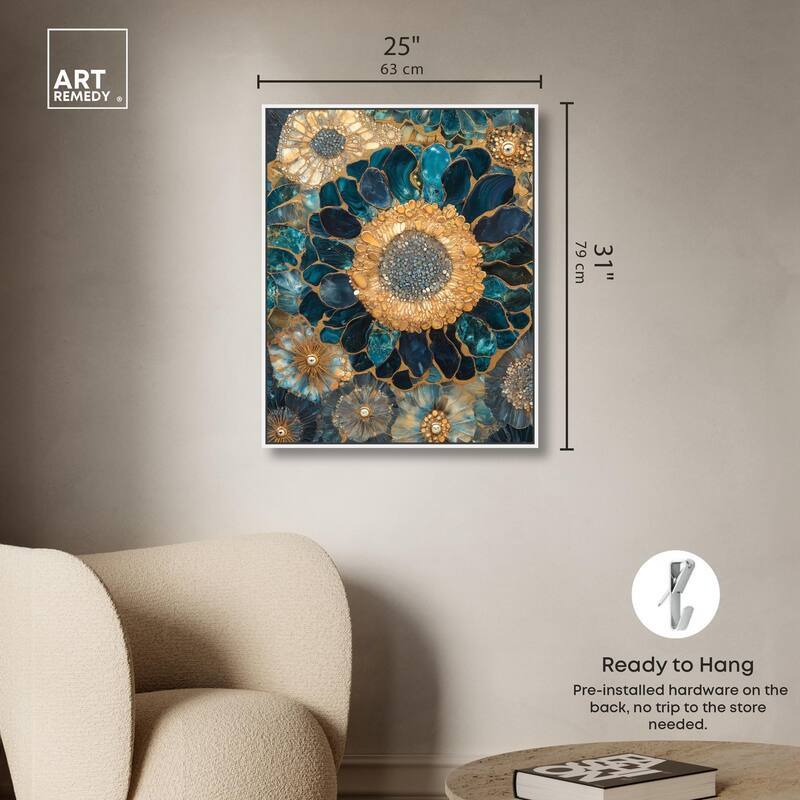 Opulent Geode II Canvas by Art Remedy