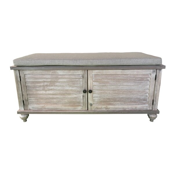 Shelly Shutter Front Storage Bench. Opens flyout.