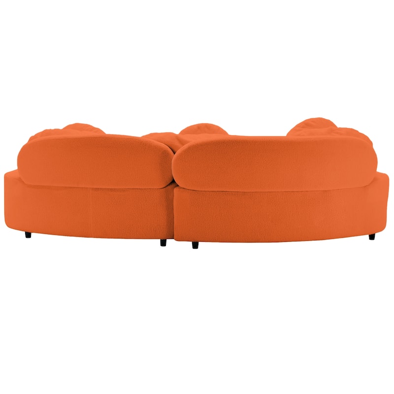103.5" Foam 3-Seater Sofa with High-Density Cushions & 3 Pillows