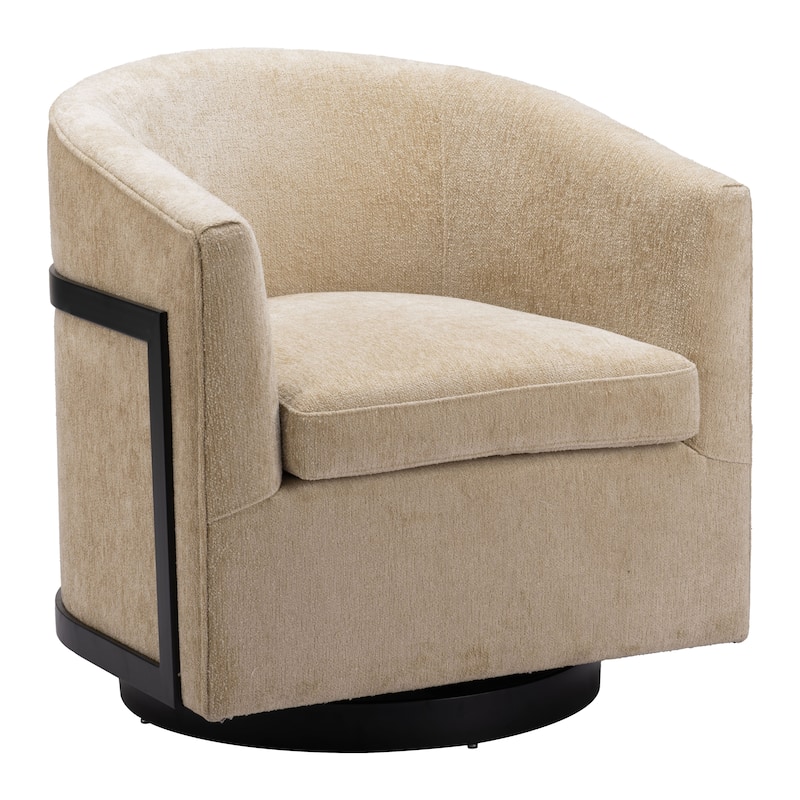 Hanko Swivel Chair Golden Beige - Golden Beige