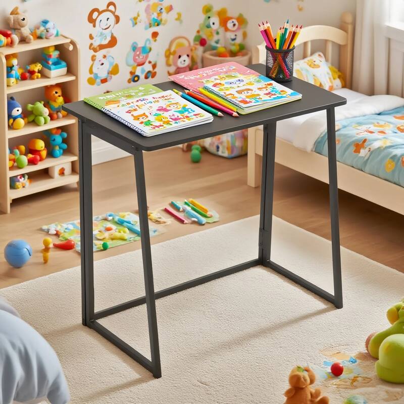 HomyLin Folding Desk Study Corner Writing PC Office Sofa Table