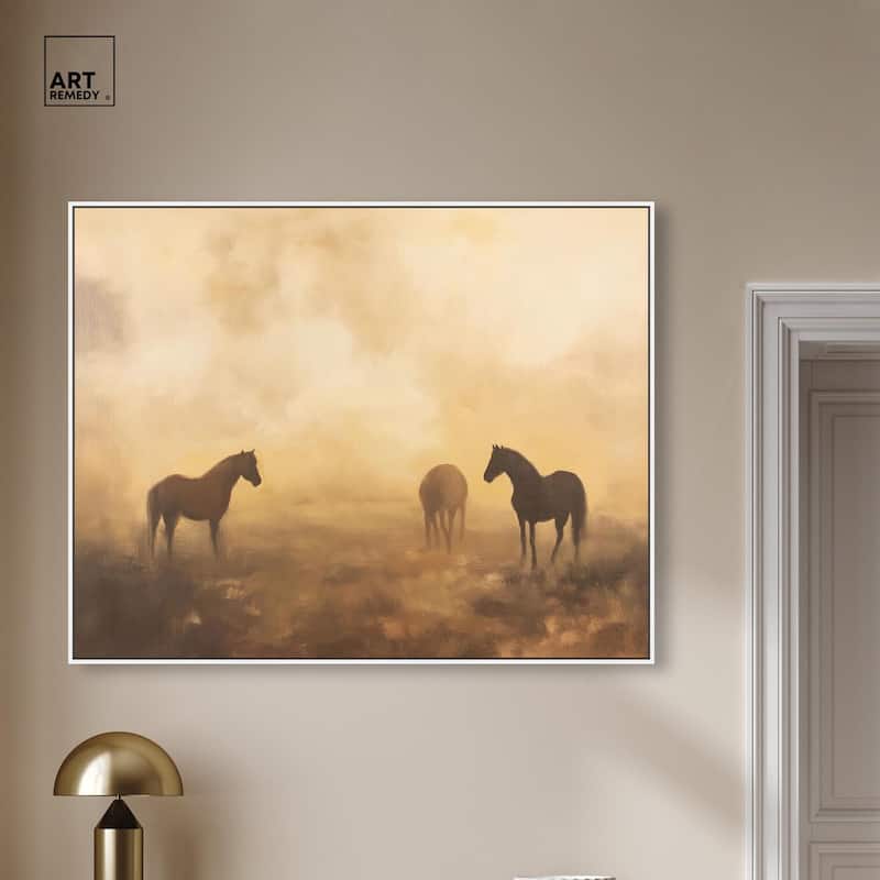 Equine Trio Canvas by Art Remedy