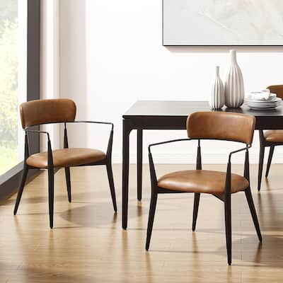 Art Leon Mid-century Solid Wood Accent Dining Chair (Set of 2)