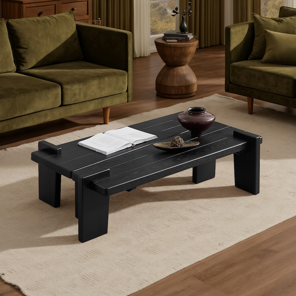Art Leon Solid Ash Wood Coffee Table