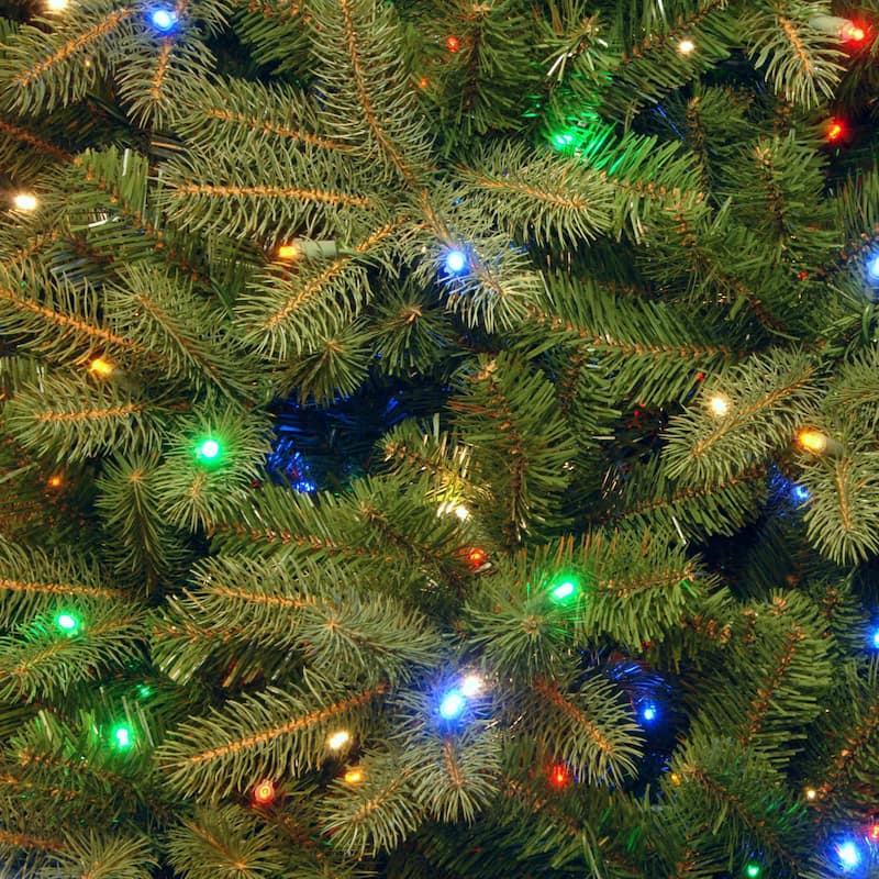National Tree Company 7.5 ft. Downswept Douglas Fir Tree with Dual Color LED Lights - 7.5 Foot