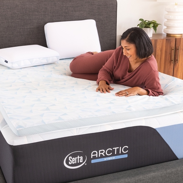 Serta Arctic 25x Cooling 2-Inch Memory Foam Mattress Topper - N/A