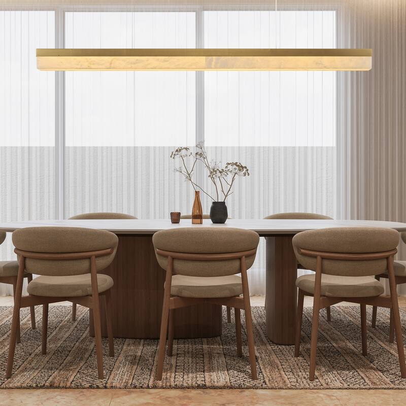 KAYLA Alabaster Pendant Light 1200 - 1800 Matte Black/Gold