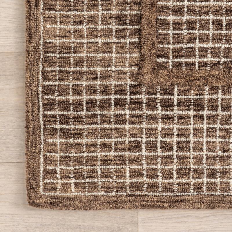 Nuloom Emaline Geometric Wool Area Rug
