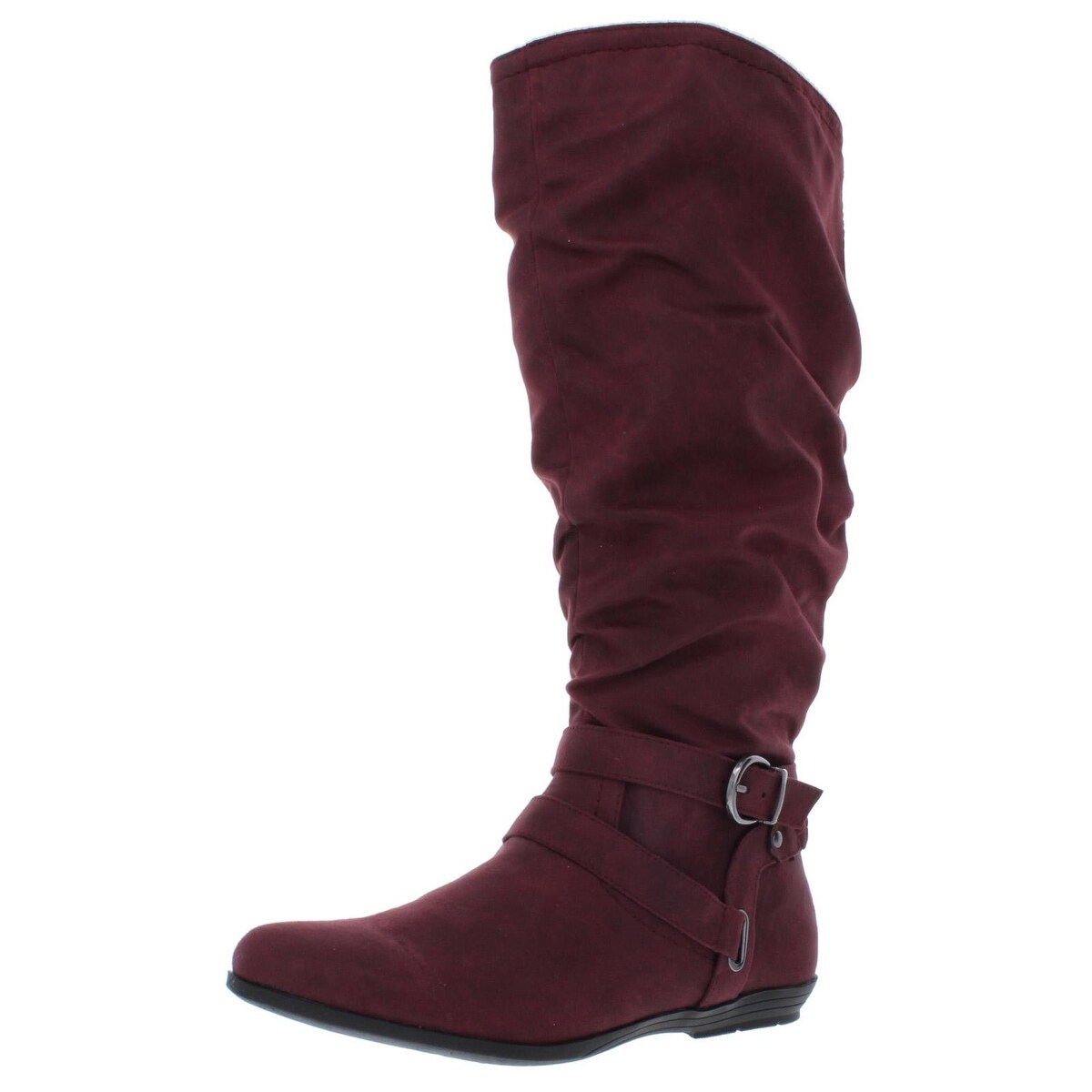 white knee high boots wide calf