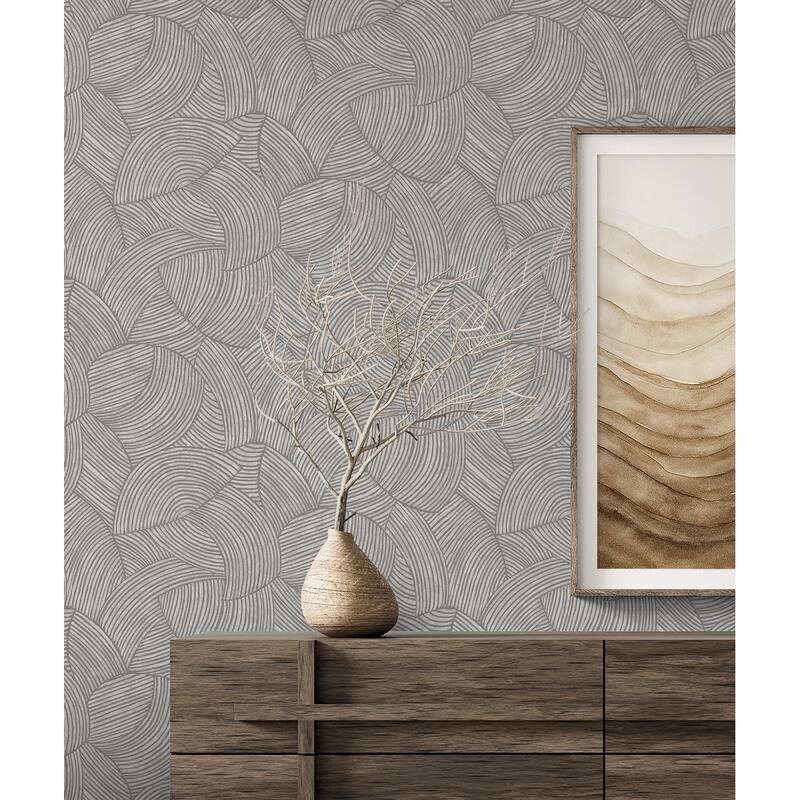 Seabrook Designs Stellara Palms Non-Woven Unpasted Wallpaper