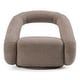 preview thumbnail 3 of 6, Divani Casa Tony Modern Brown Fabric Swivel Accent Chair