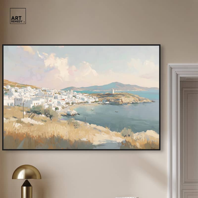 Sunrise Greece Canvas by Art Remedy