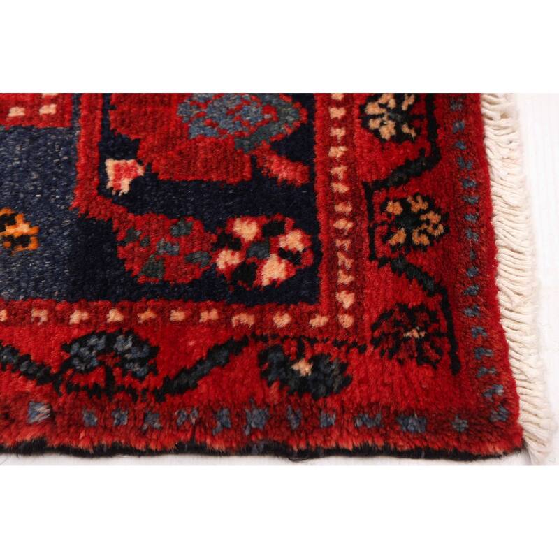 ECARPETGALLERY Hand-knotted Anatolian Vintage Dark Navy, Red Wool Rug - 4'10 x 9'11