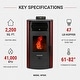 preview thumbnail 8 of 7, ComfortBilt HP50S 2,200 sq. ft. Pellet Stove with a 47-lb Hopper in Burgundy