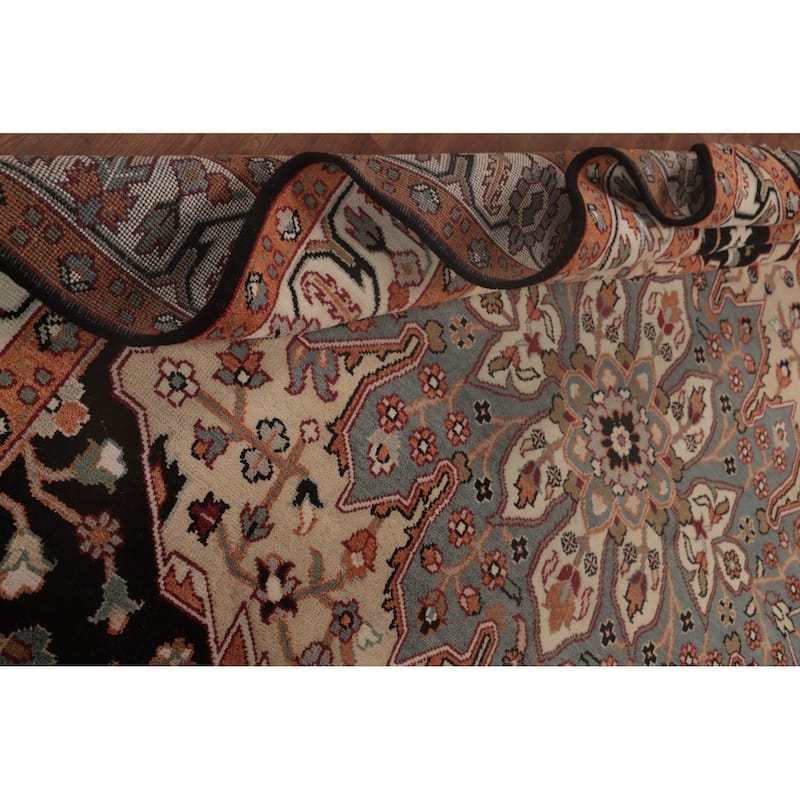 Heriz-Serapi Area Rug Hand-Knotted Bedroom Wool Carpet - 8'10"x 11'9"