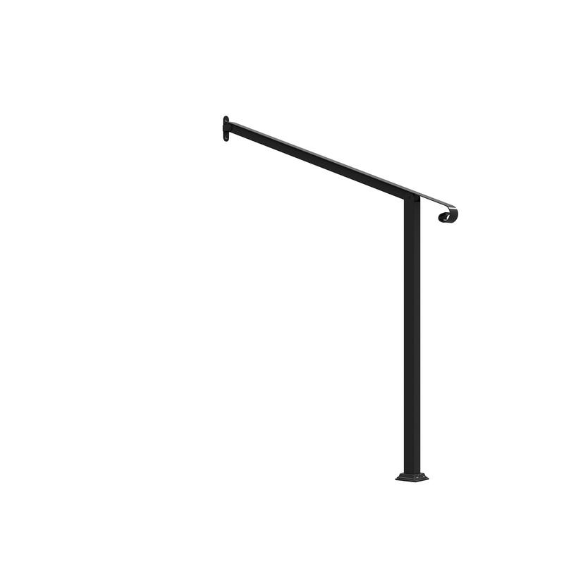 Duty Wrought Iron Outdoor Handrail Safety Rail for Steps, Porches