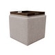 preview thumbnail 35 of 66, HomePop Storage Ottoman with Tray Top